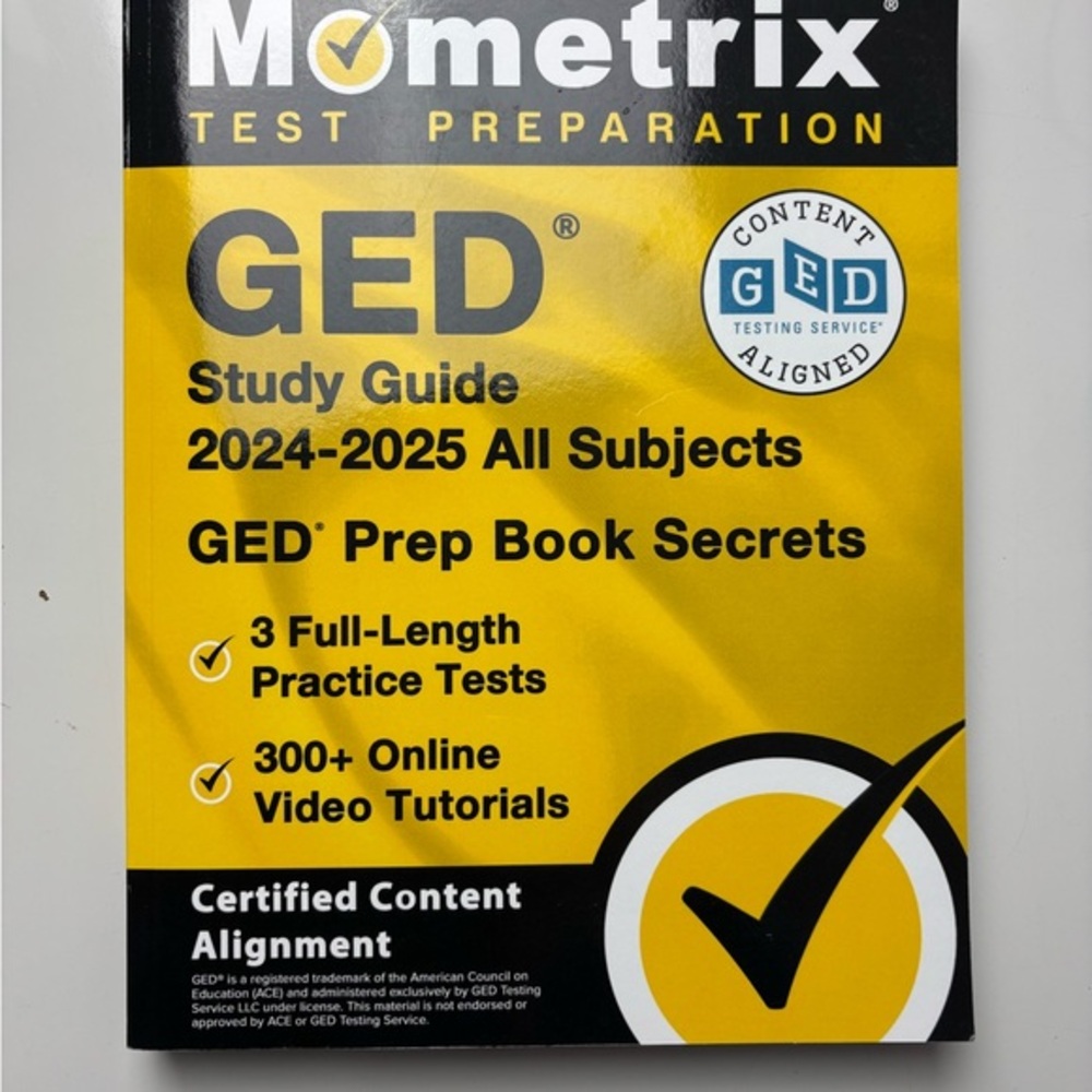 GED‎ Study Guide 2024-2025 All Subjects - 3 Full-Length Practice Tests